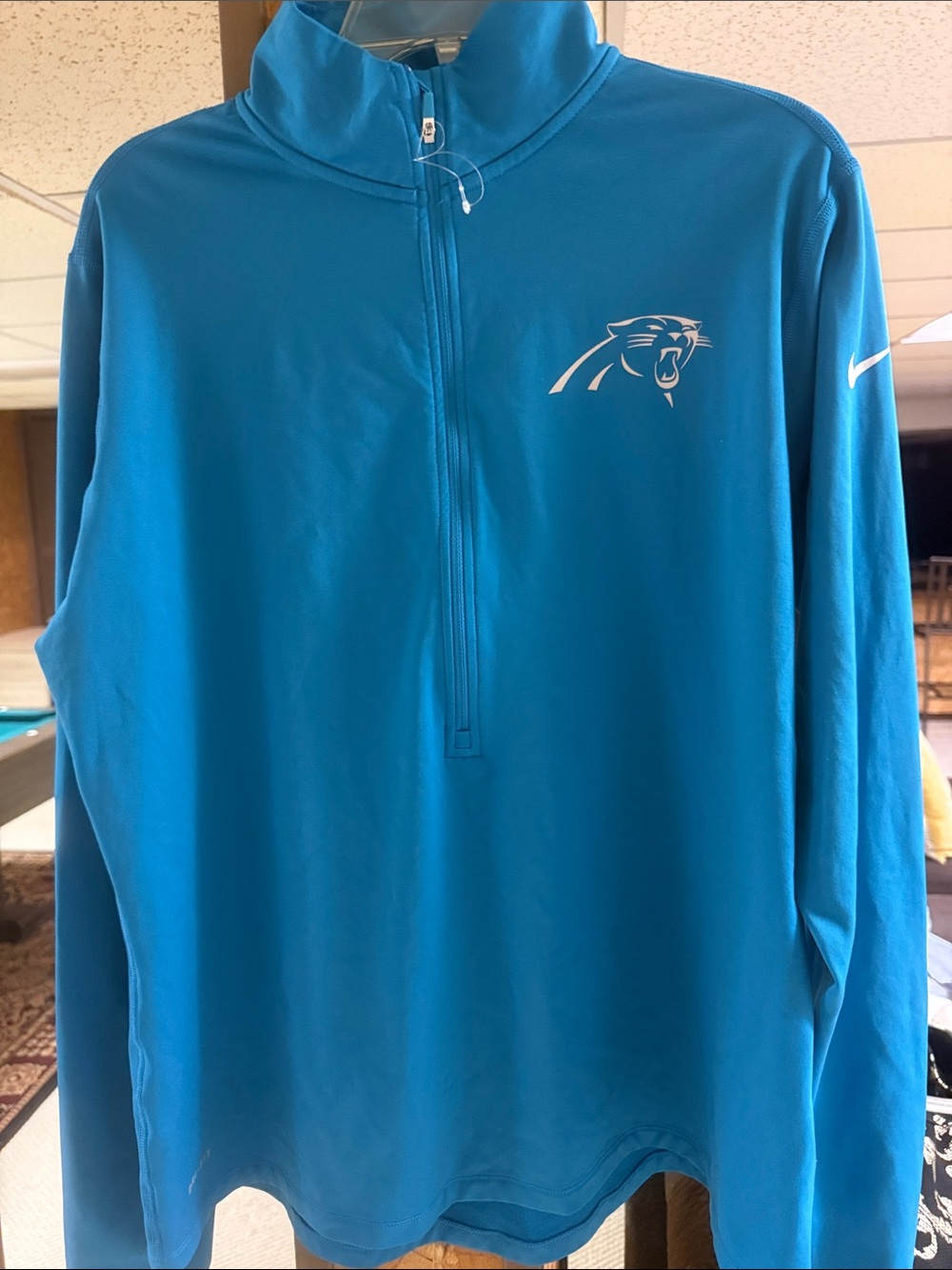 Nike Teal Panthers Quarter-Zip Pullover